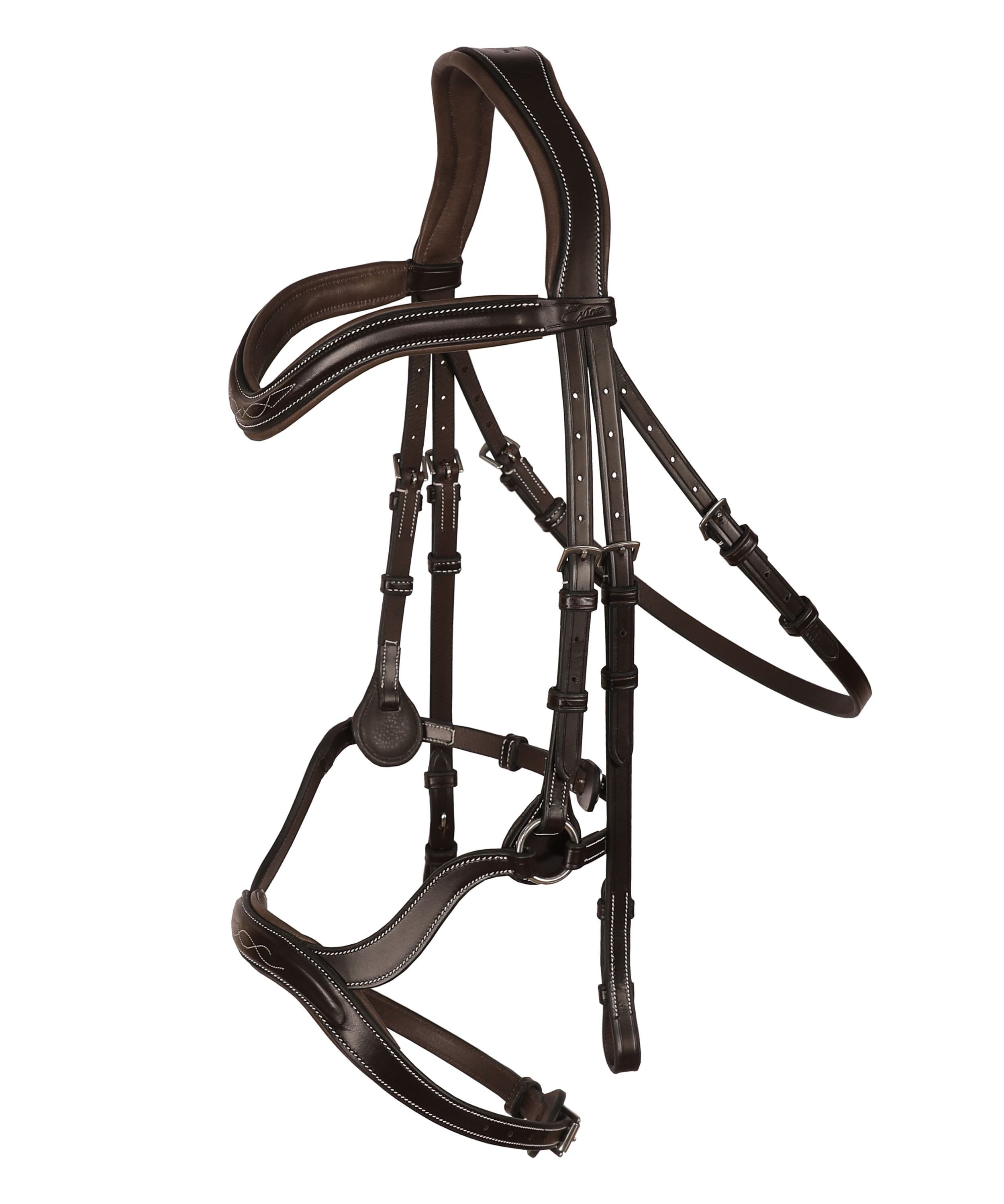 yEncase / Bridle (Black) - 構造体 ExionPro 'Ayla' Anatomical Drop Noseband Bridle | Eventing Bridles