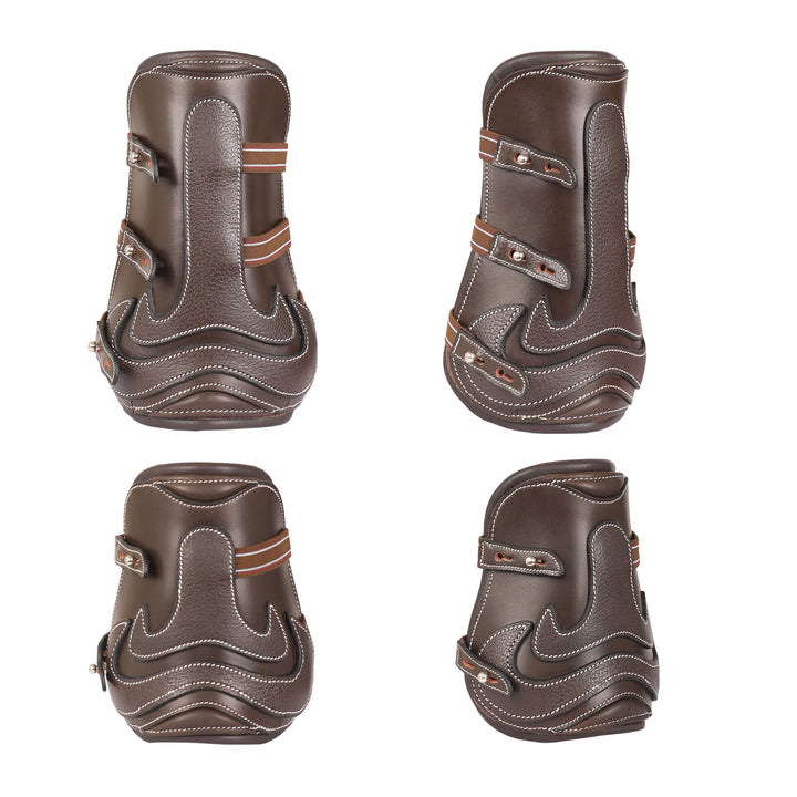 ExionPro Leather Horse Tendon Show Jump Boots - 402-Boots-Bridles & Reins