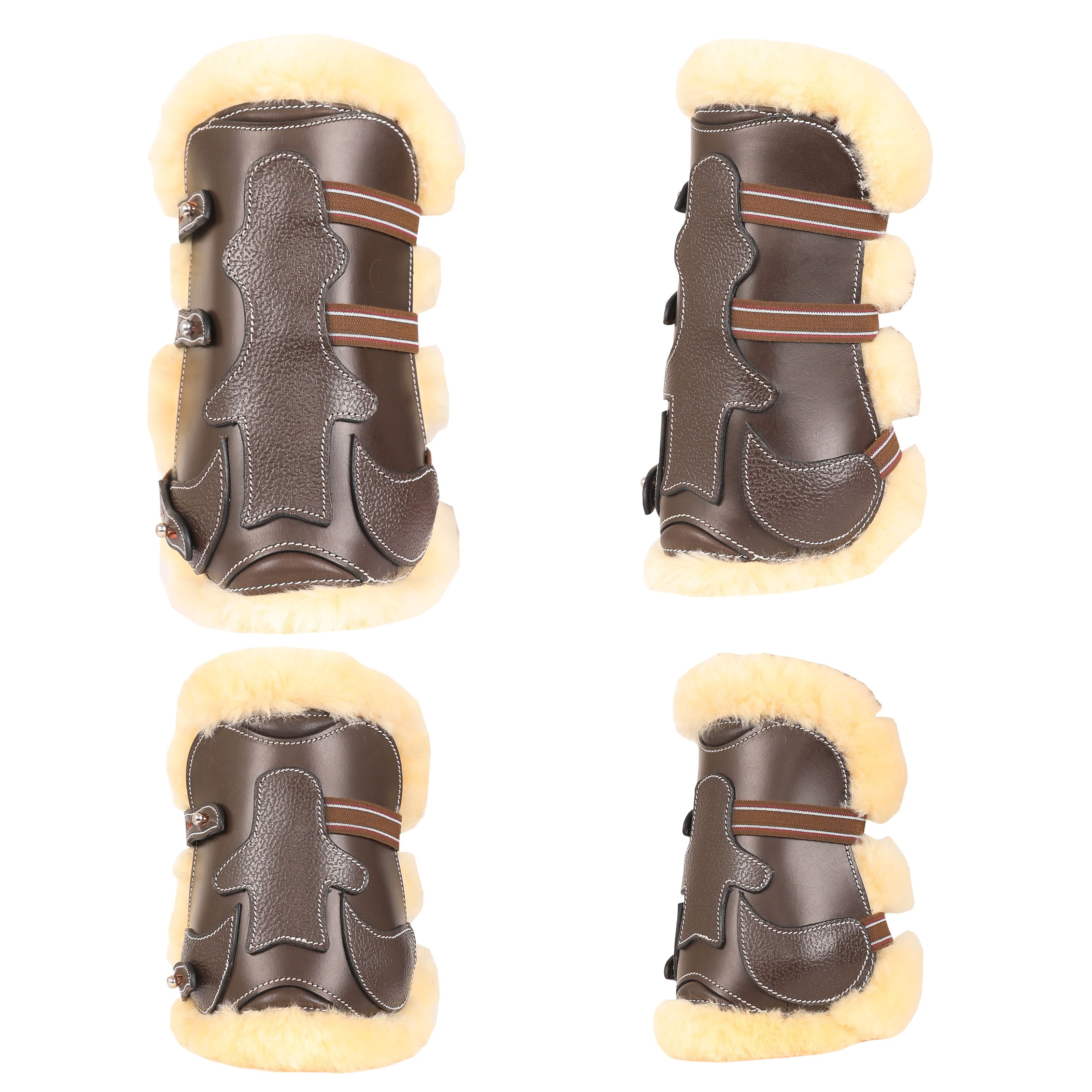【PORTERNA】Muse padded boots ExionPro Leather Horse Tendon Show Jump Boots - Bridles & Reins