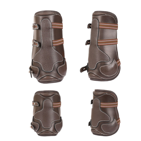 ExionPro Leather Horse Tendon Show Jump Boots - 404-Boots-Bridles & Reins
