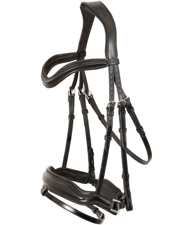 ExionPro 'Leo' Classic Dressage Bridle with Reins-Bridles-Bridles & Reins