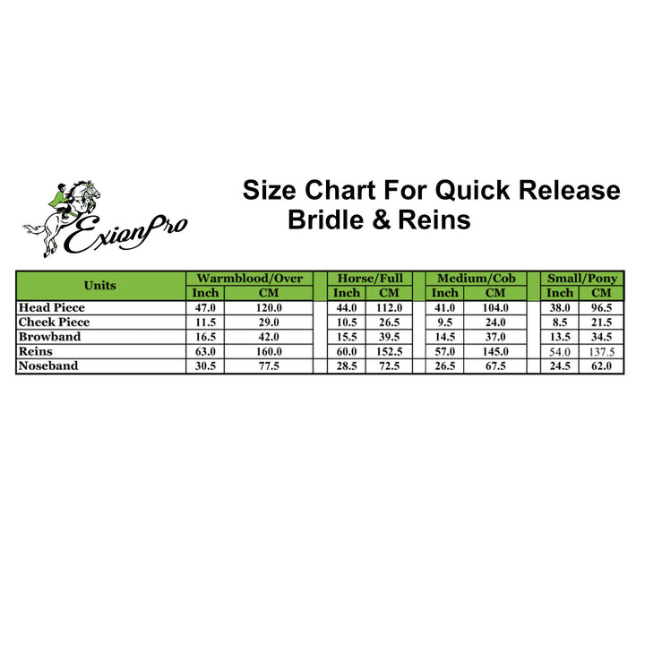 ExionPro Quick-Release Bridle With Reins-Bridles-Bridles & Reins