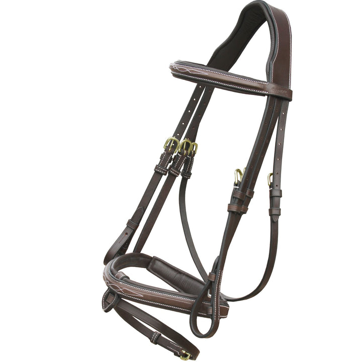 Replacement Crownpiece of ExionPro Designer Stitched Mono Crown Piece Snaffle Bridle-Crownpiece-Bridles & Reins