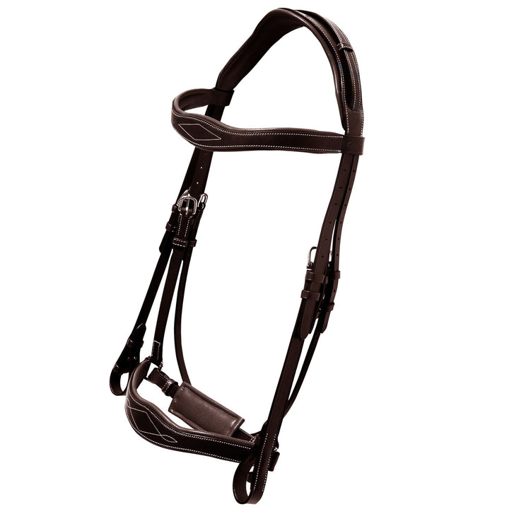 ExionPro Broad Wave Shape Designer Fancy Dressage Bridle & Web Reins-Bridles-Bridles & Reins