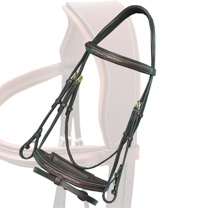 Replacement Crownpiece of ExionPro Designer Fancy Stitched Bridle-Crownpiece-Bridles & Reins