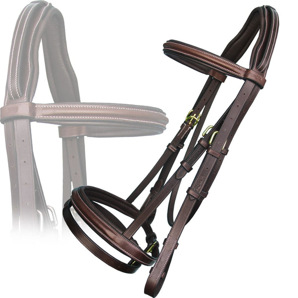 Replacement Noseband of ExionPro Pressure Relief Crown Raised Padded Jumping Bridle-Nosebands-Bridles & Reins