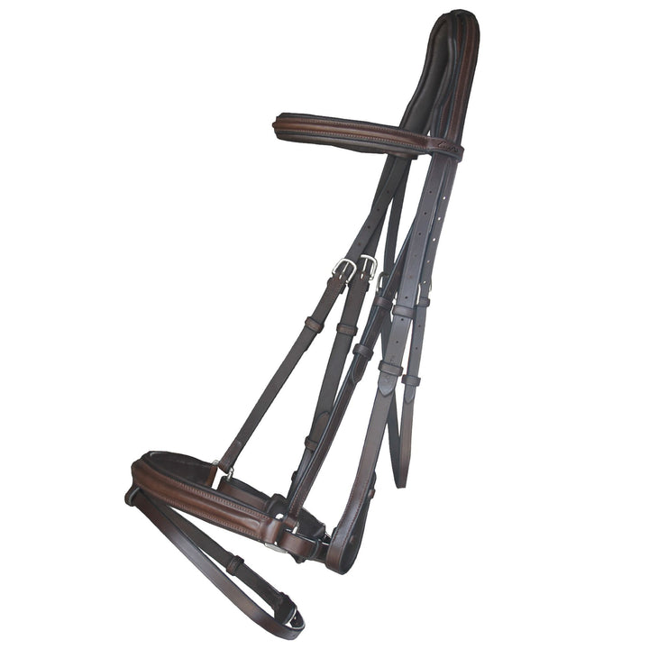 ExionPro Pressure Relief Crown Dressage Bridle with Web Reins-Bridles-Bridles & Reins