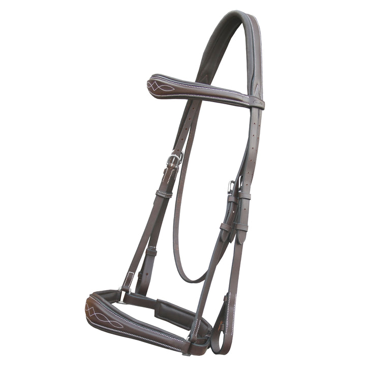 Replacement Crownpiece of ExionPro Fancy Raised Anatomic Dressage Hunter Bridle-Crownpiece-Bridles & Reins