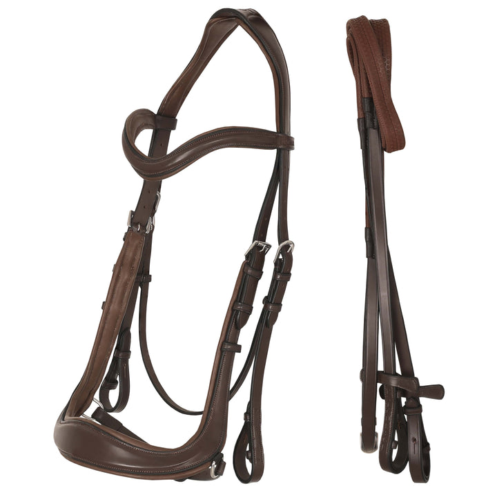 ExionPro Anti-Pressure Jumping Raised Comfort Padded Bridle-Bridles-Bridles & Reins