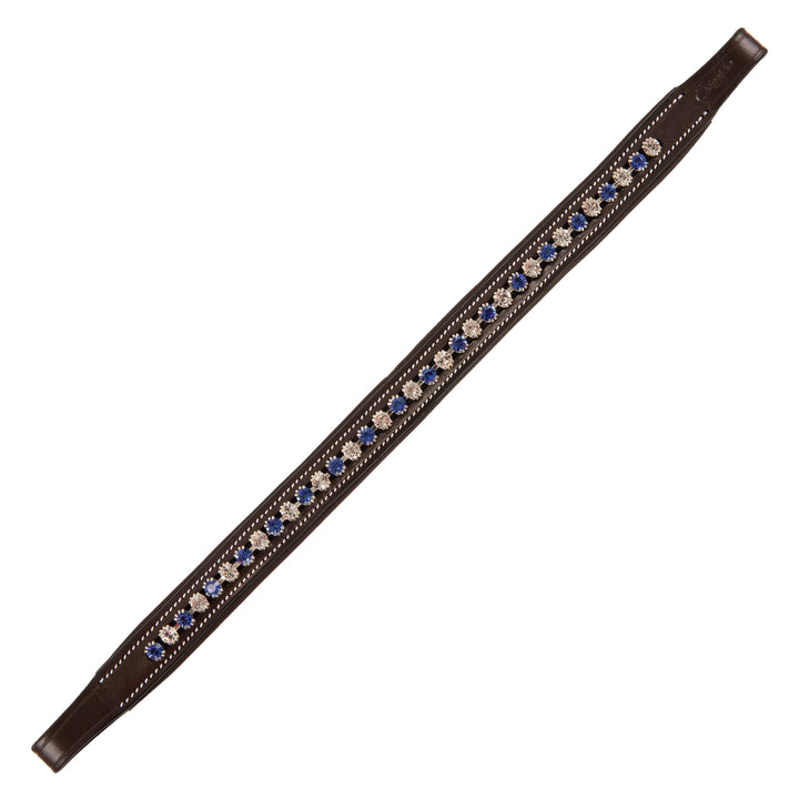 ExionPro Glittering Blue & Clear Crystal Browband-Browbands-Bridles & Reins