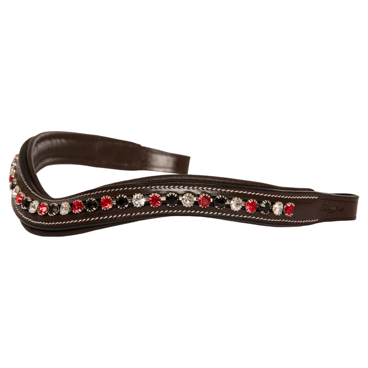 ExionPro Marvel Beauty Red, Black & Alternative Clear Crystal Browband-Browbands-Bridles & Reins