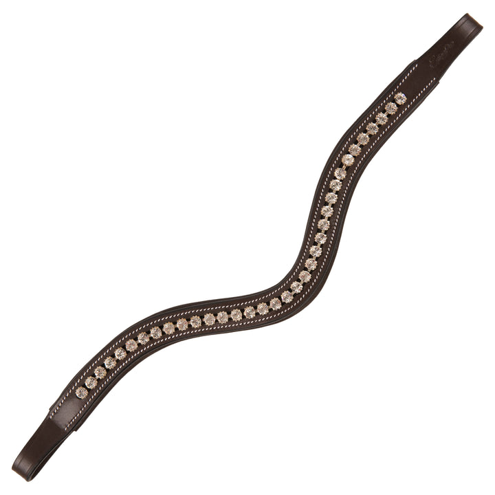 ExionPro Elegant & Attractive White Crystal Browband-Browbands-Bridles & Reins