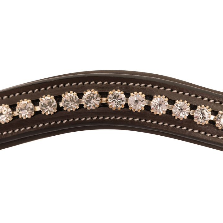 ExionPro Elegant & Attractive White Crystal Browband-Browbands-Bridles & Reins