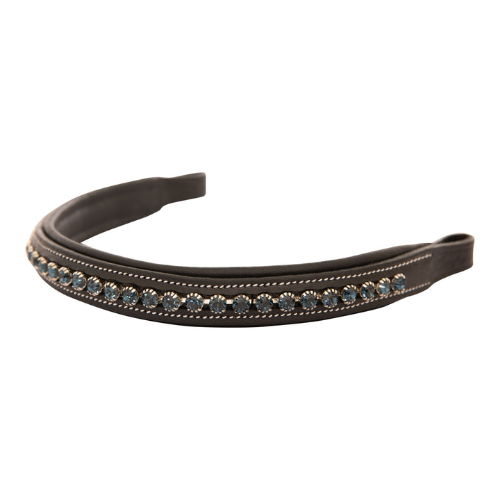 ExionPro Small Glittery & Fancy Blue Crystal Browband-Browbands-Bridles & Reins