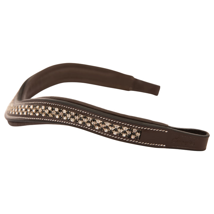 ExionPro Designer Necklace Pattern Tiny Black & White Crystal Browband-Browbands-Bridles & Reins