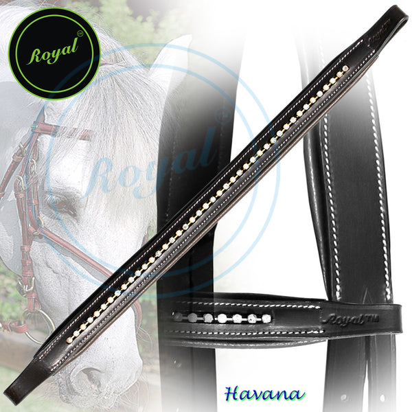 ExionPro Elegant Tiny Sparkling Crystal Padded Browband-Browbands-Bridles & Reins