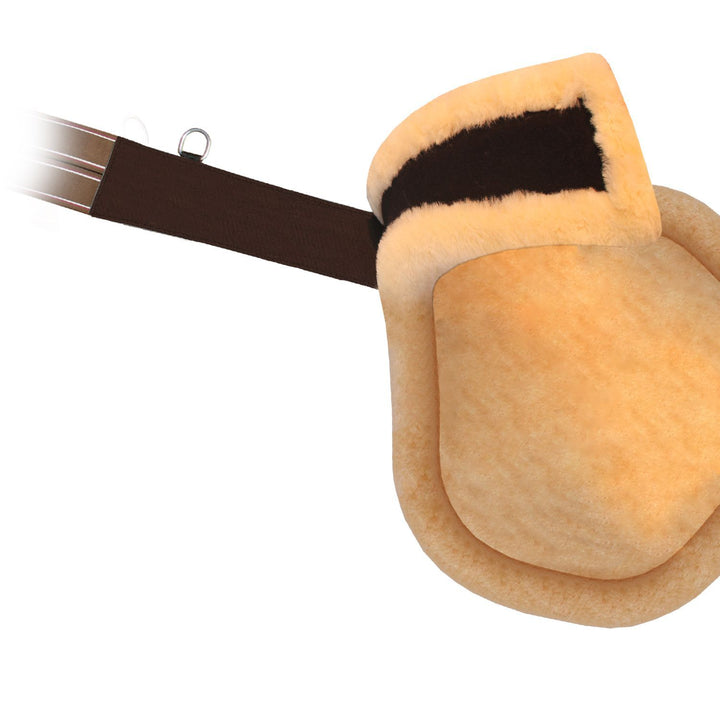 ExionPro Fancy Belly Guard Girth With Snap Hook and Leather/Sheepskin Padding - Matching Elastic-Girths-Bridles & Reins