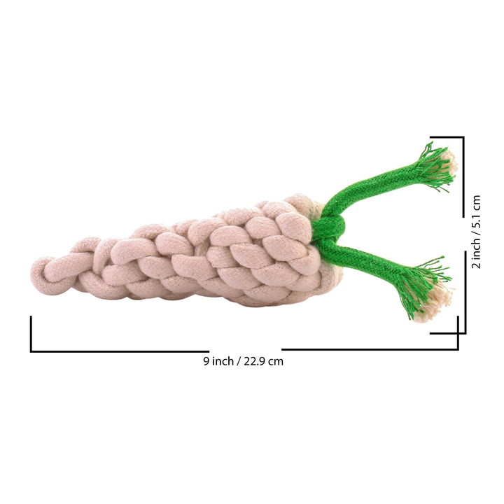 Exionpro Tough Durable Radish Dog Chew Rope Toy - For Small to Large Dogs-Dog Toys-Bridles & Reins