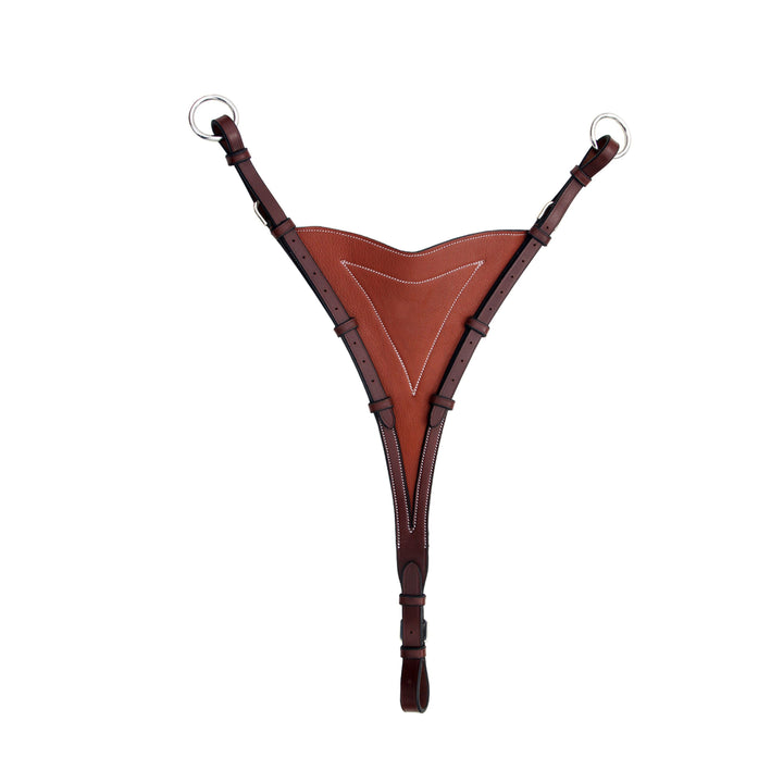 ExionPro Soft Leather Bib Running Attachment for Horse Martingale-Martingale Attachments-Bridles & Reins