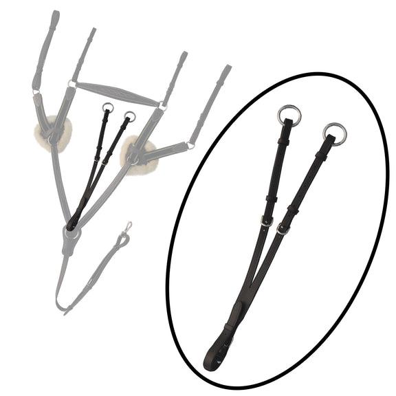 ExionPro 5 Point Horse Breastplates with Navy Blue Elastic & Yellow