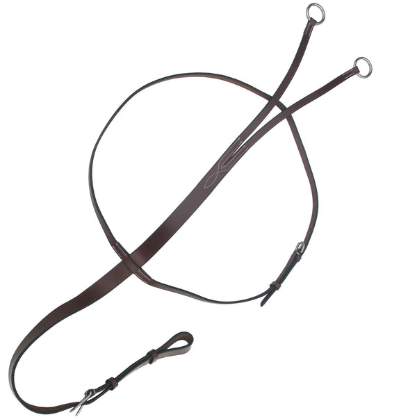 ExionPro Flat Leather Running Martingale-Martingales-Bridles & Reins