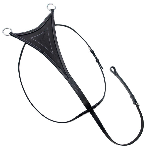 ExionPro Running Martingale for Horses with Soft Leather Bib-Martingales-Bridles & Reins