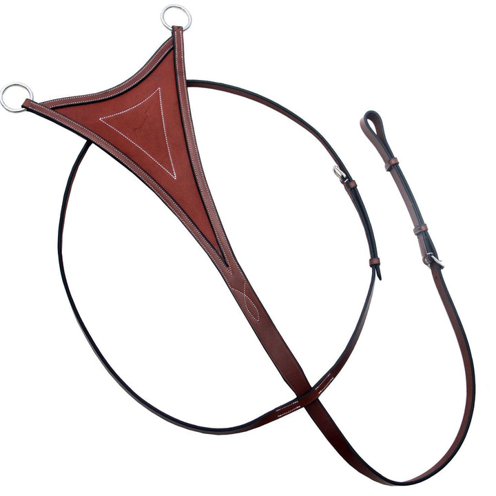 ExionPro Running Martingale for Horses with Soft Leather Bib-Martingales-Bridles & Reins