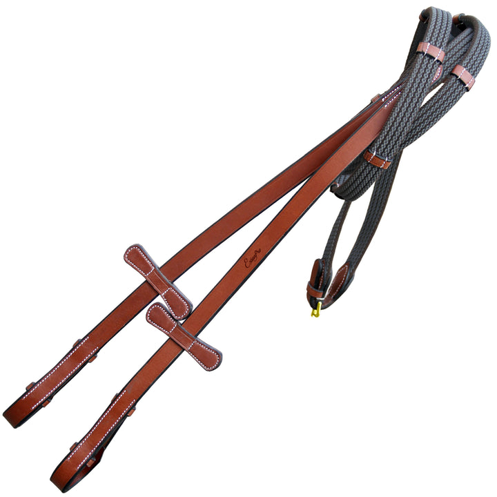 ExionPro Rubber Web Reins-Reins-Bridles & Reins