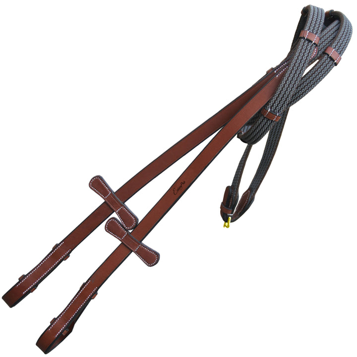 ExionPro Rubber Web Reins-Reins-Bridles & Reins