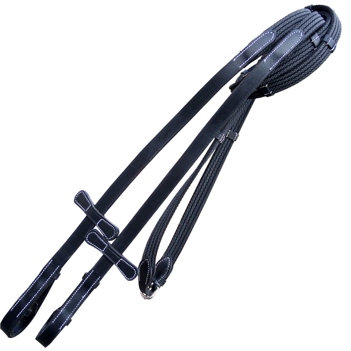 ExionPro Rubber Web Reins-Reins-Bridles & Reins