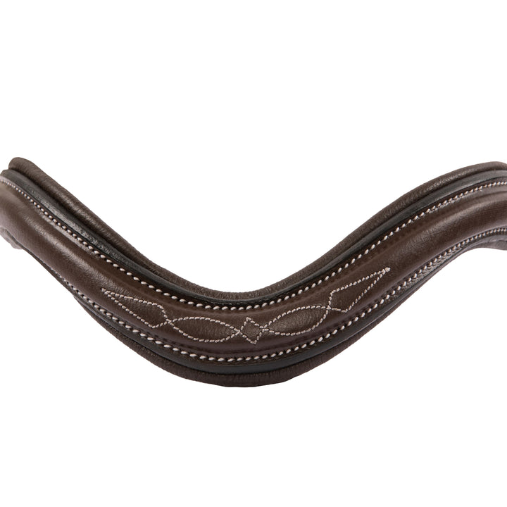 ExionPro Fancy Stitched Square Raised Padded Browband-Browbands-Bridles & Reins