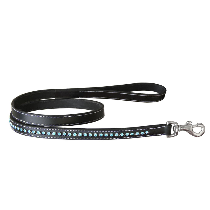 ExionPro Blue Bling Dog Lead-Dog Leads-Bridles & Reins