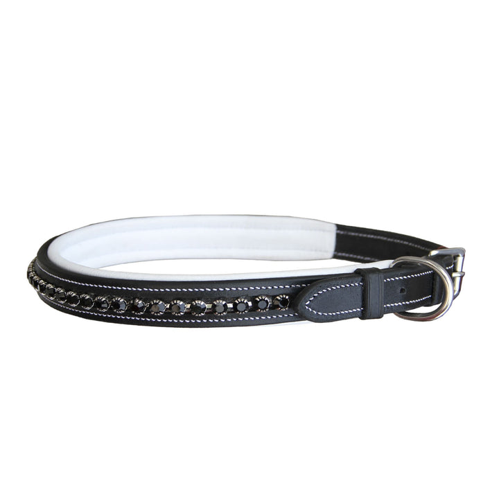 ExionPro Black Bling Dog Collar-Dog Collars-Bridles & Reins