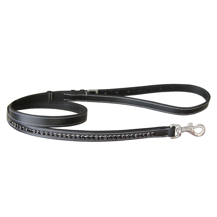 ExionPro Black Bling Dog Lead-Dog Leads-Bridles & Reins