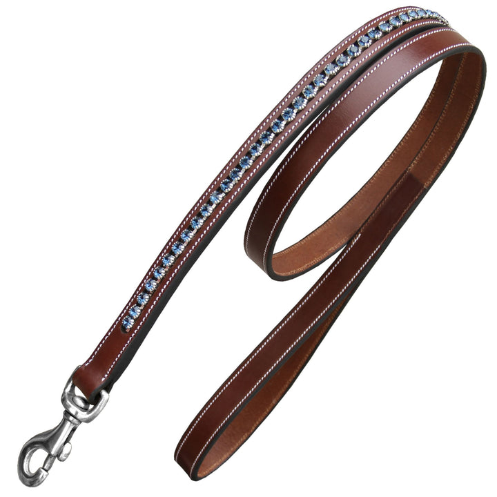 ExionPro Dark Blue Bling Dog Lead-Dog Leads-Bridles & Reins