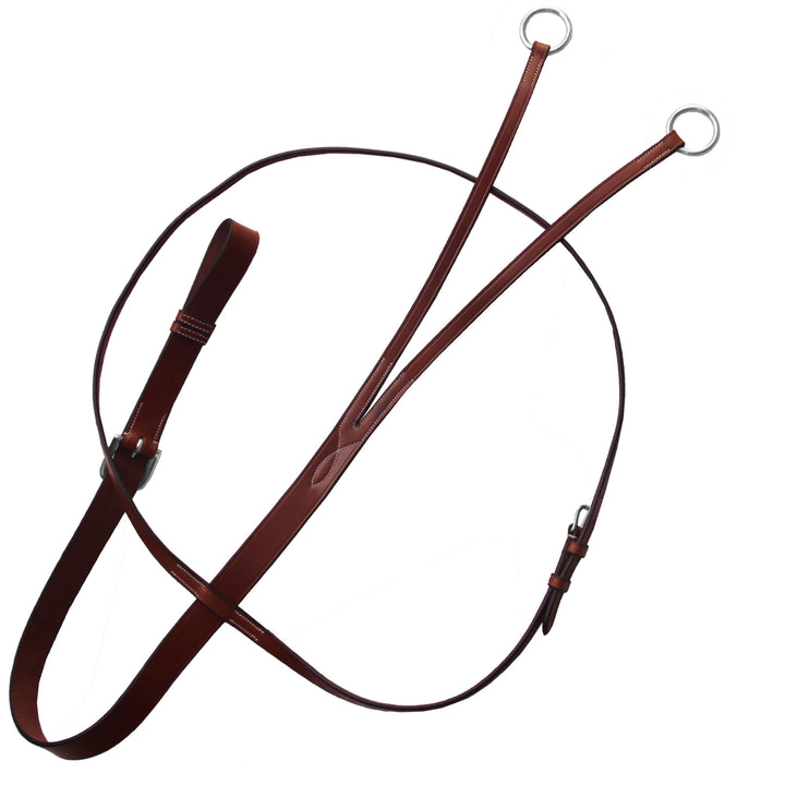 ExionPro Flat Leather Running Martingale-Martingales-Bridles & Reins