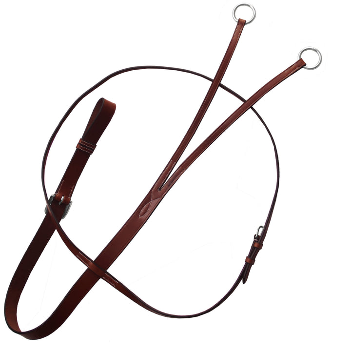 ExionPro Flat Leather Running Martingale-Martingales-Bridles & Reins