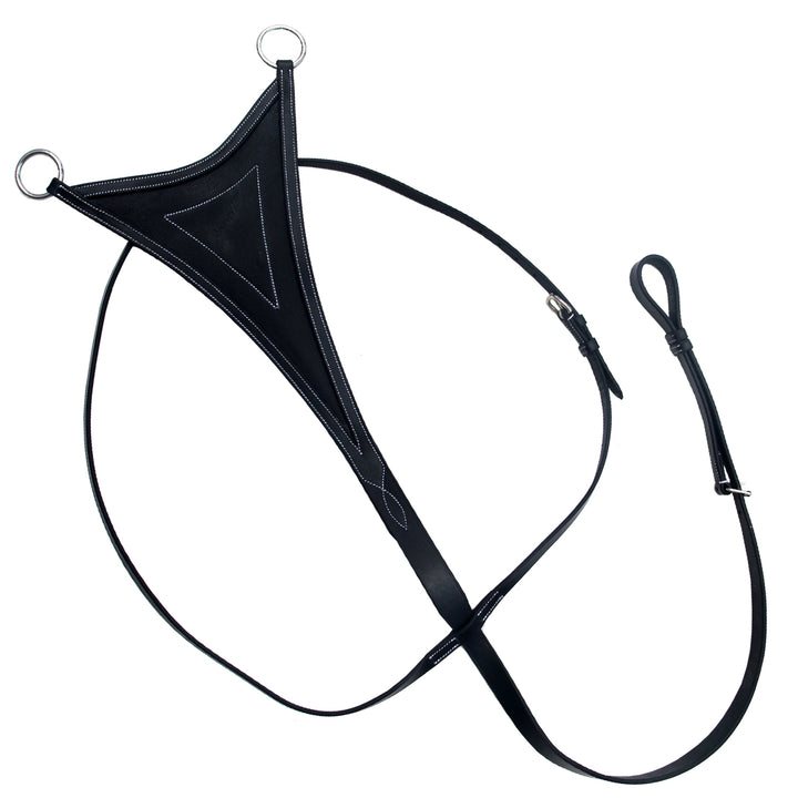 ExionPro Running Martingale for Horses with Soft Leather Bib-Martingales-Bridles & Reins